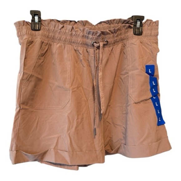 Danskin Pants - Danskin Paperbag Waist Shorts Size L Performance Fabric NWT 4” Inseam